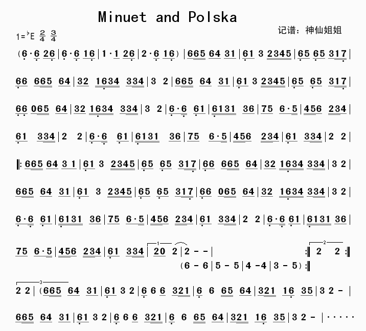 Minuet and Polska