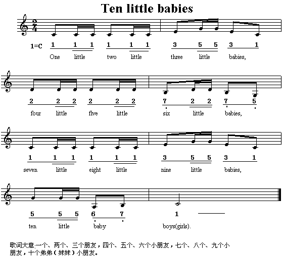 Ten Little BabiesӢĶͯ裩