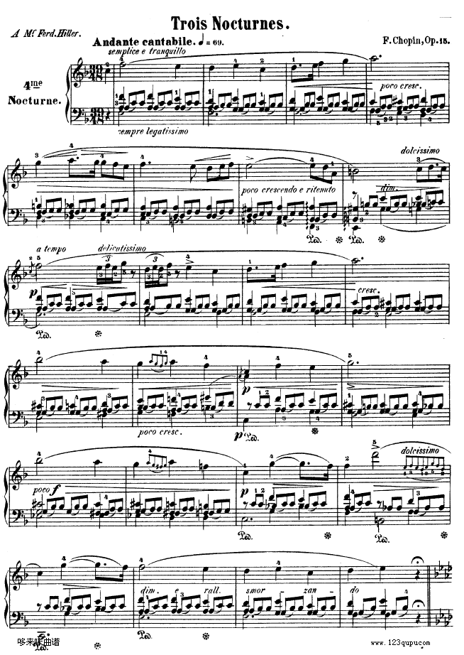 FҹƷ15 - Nocturne Op.15 No.1-Ф