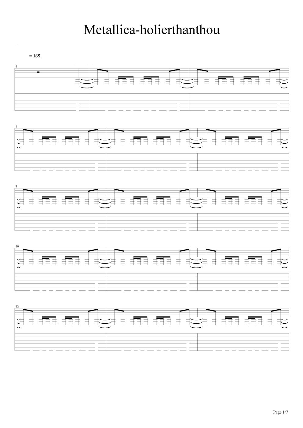 Metallica-holierthanthou